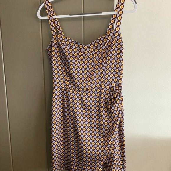 Reformation Fonda Silk Dress Colorful - Picture 6 of 8